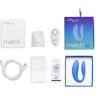 Вибратор для пар WE-VIBE MATCH голубой SNATSG5